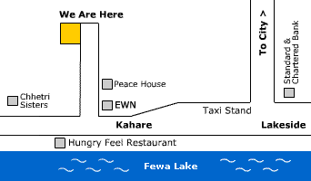 Pokhara Buddhist Meditation Centre Map